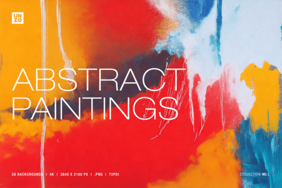 Abstract Paintings Vol. 1 – A Creative Resource for Designers and Artists