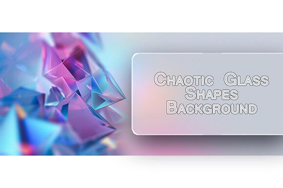 Chaotic Glass Shapes Background